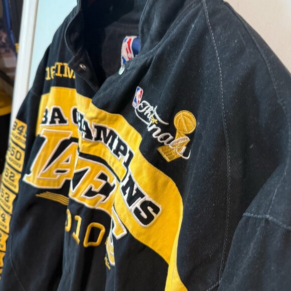 Jeff Hamilton Los Angeles Lakers 2010 NBA Championship Jacket Authentic RARE  Th - Picture 4 of 15